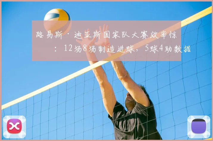 路易斯·迪亚斯国家队大赛效率惊人:12场8场制造进球,5球4助数据解析,2026世预赛成关键先生