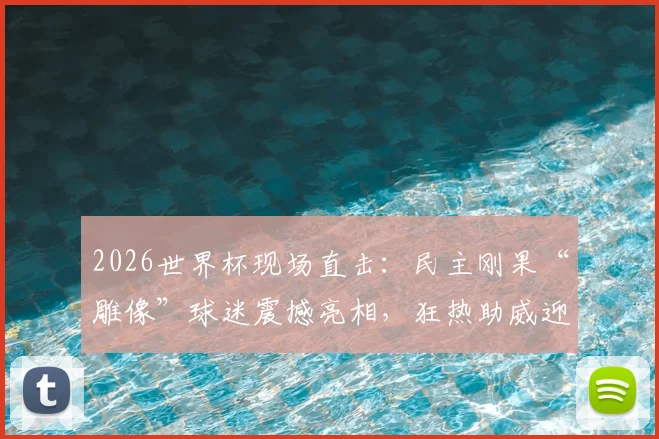 2026世界杯现场直击：民主刚果“雕像”球迷震撼亮相，狂热助威迎战哥伦比亚队